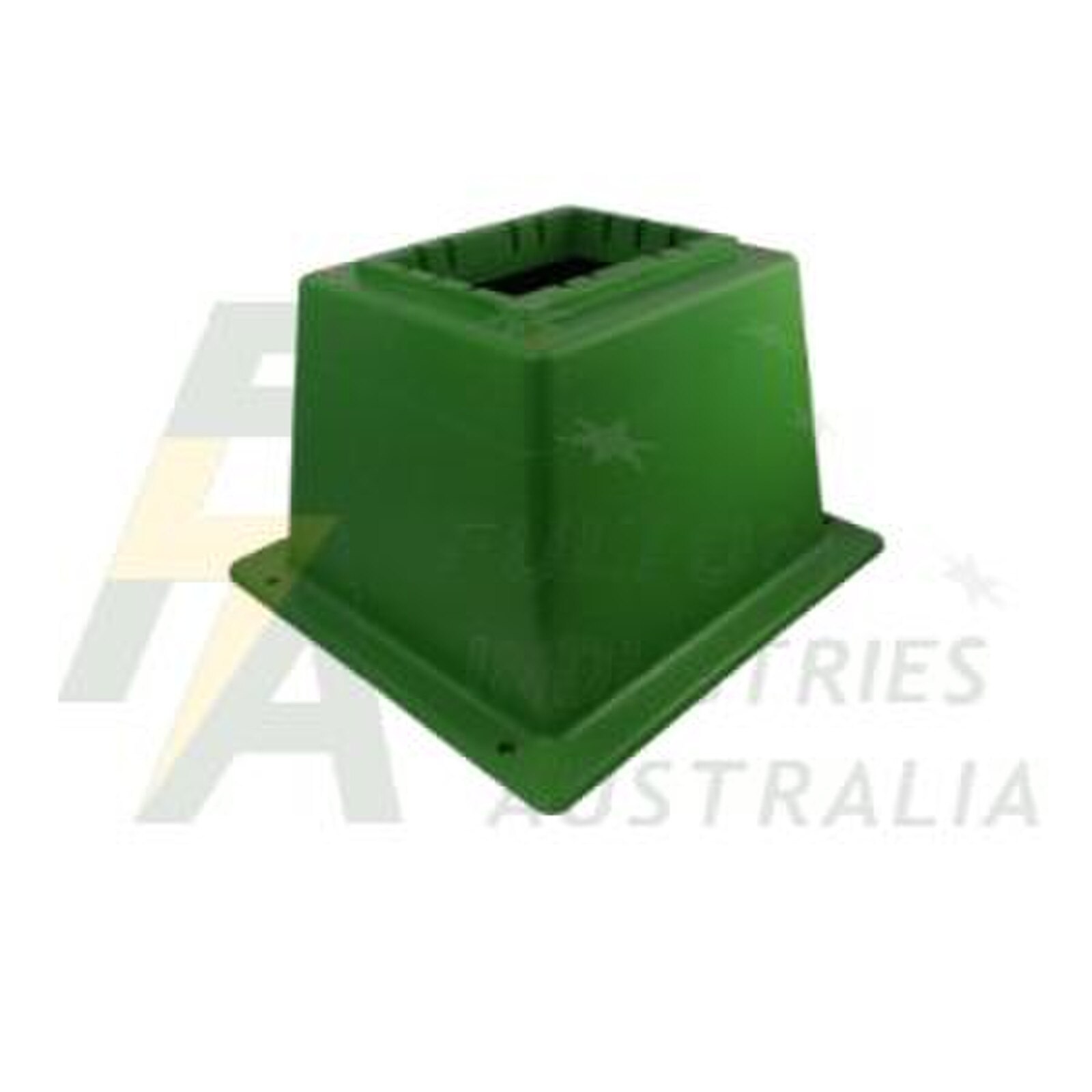 Green base used with short and tall green poly pillars completer with D head type security bolts